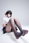 [Cosplay] 轩萧学姐 鲨鱼妹JK