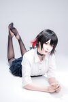 [Cosplay] 轩萧学姐 鲨鱼妹JK