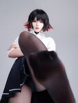 [Cosplay] 轩萧学姐 鲨鱼妹JK