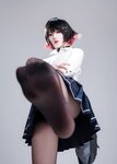 [Cosplay] 轩萧学姐 鲨鱼妹JK