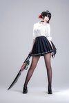 [Cosplay] 轩萧学姐 鲨鱼妹JK