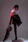 [Cosplay] 轩萧学姐 鲨鱼妹JK