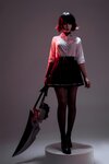 [Cosplay] 轩萧学姐 鲨鱼妹JK