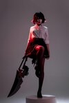 [Cosplay] 轩萧学姐 鲨鱼妹JK