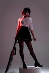 [Cosplay] 轩萧学姐 鲨鱼妹JK