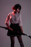 [Cosplay] 轩萧学姐 鲨鱼妹JK