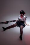 [Cosplay] 轩萧学姐 鲨鱼妹JK