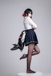 [Cosplay] 轩萧学姐 鲨鱼妹JK