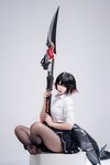 [Cosplay] 轩萧学姐 鲨鱼妹JK