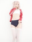 [Cosplay] 清纯少女五更百鬼 - 舰长 体操服 猫耳