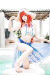 [Cosplay] Mizhi Mao Qiu 蜜汁猫裘 - Nilou Swimsuit