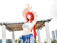 [Cosplay] Mizhi Mao Qiu 蜜汁猫裘 - Nilou Swimsuit