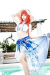[Cosplay] Mizhi Mao Qiu 蜜汁猫裘 - Nilou Swimsuit