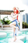 [Cosplay] Mizhi Mao Qiu 蜜汁猫裘 - Nilou Swimsuit