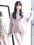 [Cosplay] 白露lulu - 灰色毛衣