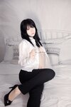 [Cosplay] Fengmaoss 疯猫ss - White Valentine's Day Lucky Bag Long Pants OL 白色情人节福袋 长裤OL