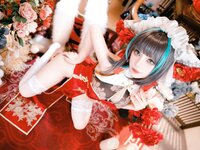 [Cosplay] Shika小鹿鹿 碧蓝航线 新年柴郡 [16P-231MB]
