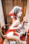 [Cosplay] Shika小鹿鹿 碧蓝航线 新年柴郡 [16P-231MB]