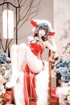 [Cosplay] Shika小鹿鹿 碧蓝航线 新年柴郡 [16P-231MB]