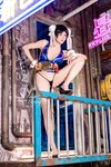 [Cosplay] Yiko 湿润兔 - Chun-Li Peach Blossom Cheongsam 春丽 桃花旗袍