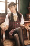 [Lovepop] Yui Iruma 入間ゆい - Photosets 012 Schoolgirl Uniform (Check Vest)