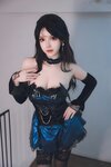 [Cosplay] 雪晴Astra - 蓝色蕾丝短裙