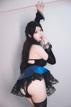 [Cosplay] 雪晴Astra - 蓝色蕾丝短裙