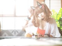 [Cosplay] Kudo Shingo 工藤新伍 - Angelina Xia Hui Swimsuit 安洁莉娜 夏卉泳装