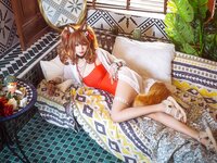 [Cosplay] Kudo Shingo 工藤新伍 - Angelina Xia Hui Swimsuit 安洁莉娜 夏卉泳装