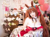 [Cosplay] 阿半今天很开心 - 赛马娘 大和赤骥·绯红的星落之夜