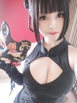 [Cosplay] Mizhi Mao Qiu 蜜汁猫裘 - Leather Dancer 皮衣舞娘