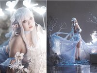 [Cosplay] Xiao Wanneng 小完能干脆面 - Emilia 爱蜜莉雅