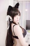 [Cosplay] Shiraga Yanko 白神泱 - Black Lingerie 黑色内衣