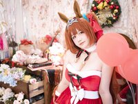 [Cosplay] 阿半今天很开心 -大和赤骥 绯红的星落之夜 [48P-879MB]