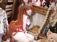 [Cosplay] 阿半今天很开心 -大和赤骥 绯红的星落之夜 [48P-879MB]