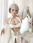 [Cosplay] Niyeye 白烨烨 - White Qipao 白旗袍
