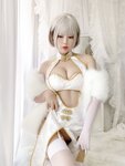 [Cosplay] Niyeye 白烨烨 - White Qipao 白旗袍