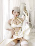 [Cosplay] Niyeye 白烨烨 - White Qipao 白旗袍