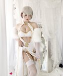 [Cosplay] Niyeye 白烨烨 - White Qipao 白旗袍