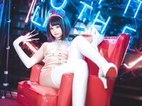 [Cosplay] Mizhi Mao Qiu 蜜汁猫裘 - White Transparent Nurse 白色透明护士