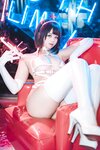 [Cosplay] Mizhi Mao Qiu 蜜汁猫裘 - White Transparent Nurse 白色透明护士