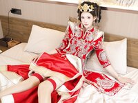 [XR Uncensored] 梨霜儿 - R18 秀人网模特 秀禾服