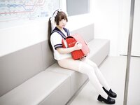 [Cosplay] 胡桃猫Kurumineko - 电车痴女