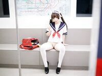 [Cosplay] 胡桃猫Kurumineko - 电车痴女