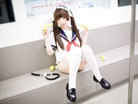 [Cosplay] 胡桃猫Kurumineko - 电车痴女