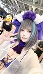 [Cosplay] Shazhufan 傻猪凡 - Cheshire Swimsuit 柴郡 泳装