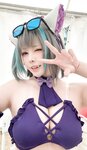 [Cosplay] Shazhufan 傻猪凡 - Cheshire Swimsuit 柴郡 泳装
