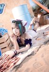 [Cosplay] Shazhufan 傻猪凡 - Cheshire Swimsuit 柴郡 泳装