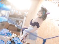 [Cosplay] Shazhufan 傻猪凡 - Cheshire Swimsuit 柴郡 泳装