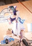 [Cosplay] Shazhufan 傻猪凡 - Cheshire Swimsuit 柴郡 泳装